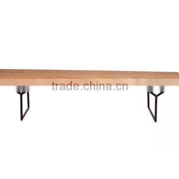 Wire Leg Bench