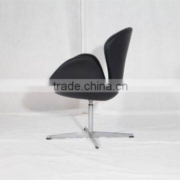 Arne Jacobsen Leather Rotatory Chair Swan Chair Full Leather Design photo-4