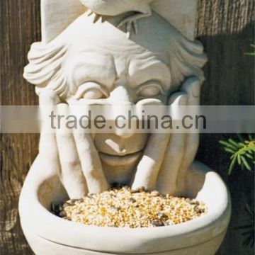 cement birdfeeder for garden decoration