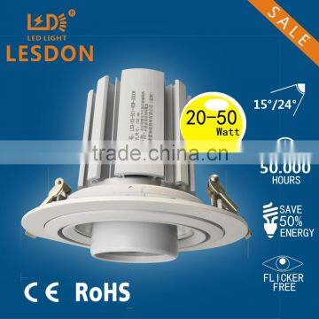 shopping mall 45w adjustable recessed led light