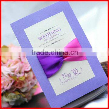 2014 Hot Sale New Style Custom Printed Handmade Invitation Card