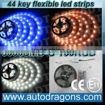 16.4Ft 5M RGB SMD 5050 150leds Waterproof LED strip Light Strip + 44Key IR Controller