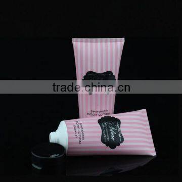 150ml round shimmer hotel shampoo and shower gel in plastic packing tube