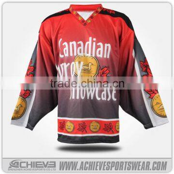 Comfortable sublimation inline ice hockey jersey top