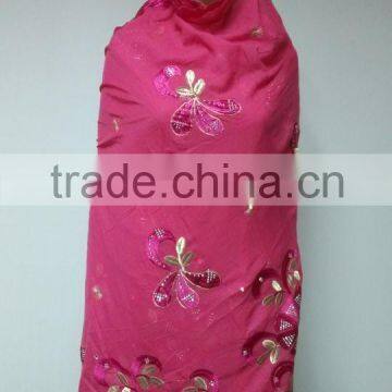 CSF-0416 latest scarf of Italian phashmina design fashional hand make emboridery flowers for young girl style