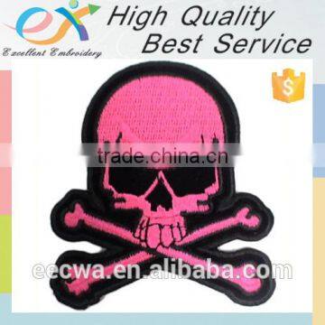 Trade Assurance custom embroidered skeleton patch