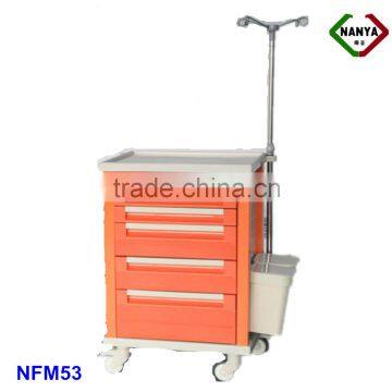 NFM53 hospital emergency trolleys,send medicine trolley,medical equipment trolley