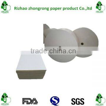 food grade SBS white paper board in roll or sheet