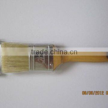 Paint brush with wooden handle