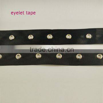 Direct sale cotton button tape eyelet tape ployester tape