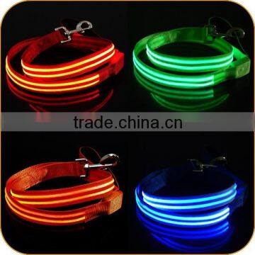 Top Quality 1 Inch Electronic Training Aggressive Dog Leash with LED Lights