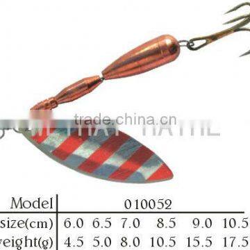 Spinner bait metal lure