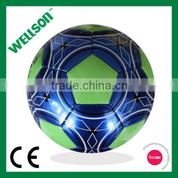 Promotional glow in dark PVC soccer ball