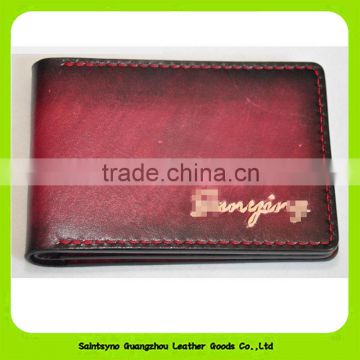 16874 Fashionable eco-friendly Italian leather card holder luxury driving license leather case wallet