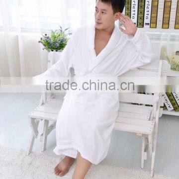 OEM White Lucxury Cotton Bathrobe for Men photo-4