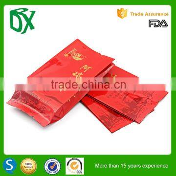 China wholesale market top grade cheap empty customized size side gusset aluminium foil vacuum tea packaging bags