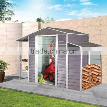 Fuctional Combined with storage Apex Metal Shed