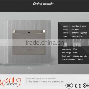 Wall Mount Hotel Insert Card Key Switch for Electrical Power photo-2