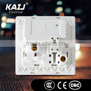 Wall Mounted Double 2 Usb Universal Switch Socket photo-3