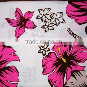 100% polyester peach skin fabric printed and dyeing