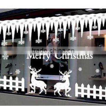 Christmas decoration mall stores Glass Sticker Static stickers