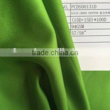 SATIN CREPE CHIFFON FABRIC