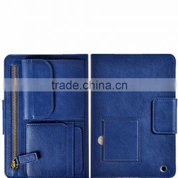 OEM/ODM Manufacture flip leather zipper case for ipad air 2