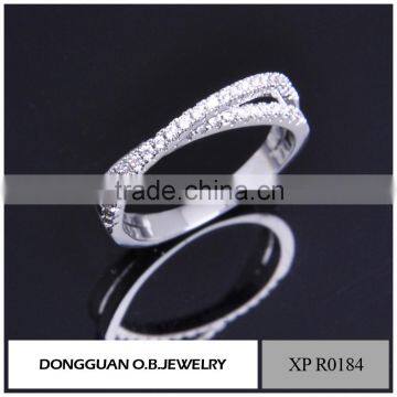 China wholesale OEM white gold ring designer rings/finger ring/silver ring design