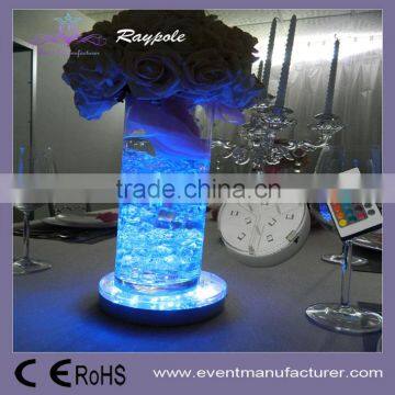 AA battery powered 4 inch flower stand led vase base