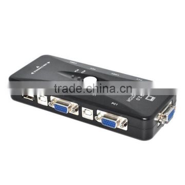 2016 new 4 Port hub USB 2.0 KVM VGA/SVGA Switch Box Adapter Connects Printer Intelli keyboard Mouse 4 Computers Use 1 monitor