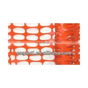 Orange plastic safety mesh with high-strength