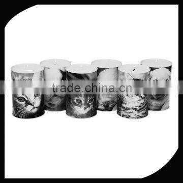 coin tin can saving box/piggy bank tin box/coin tin boxes