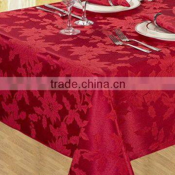 100%polyester jacquard tablecloth