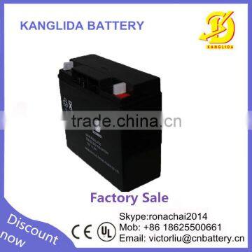 The high power sealed lead acid battery 12v17ah deep cycle battery