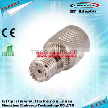 RF coaxial connector Mini UHF female to TNC male