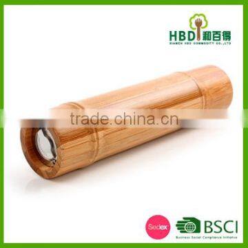Bamboo Shape Pepper Mill/wooden Pepper Grinder for Kitchen photo-4
