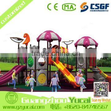 professional manufacture kids plastic outdoor playground slides