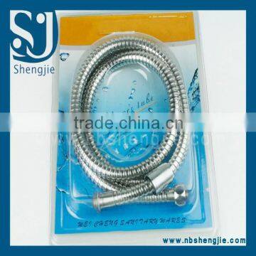 Trade Assurance bathroom hand shower flexible hose pipe/Basons high quality plumbing hose pvc silver gray shower pipe