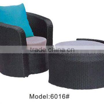 Plastic swimming pool chair sun lounger with ottoman