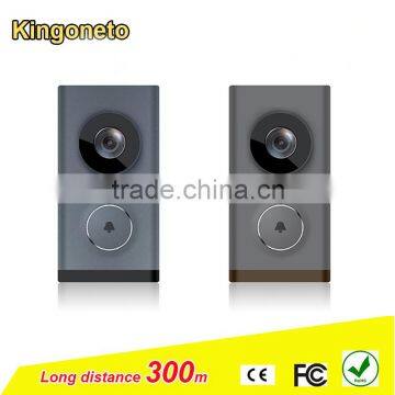 2016 water-proof smart home Intelligent wifi video doorbell with battery and AC power supply high resolution intercom camera
