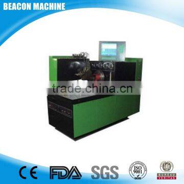 BCS815 bosch diesel fuel injection pump test bench shows test data on Digital Screen and measuring glass