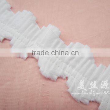 wholesale fashion pleated cotton trimming