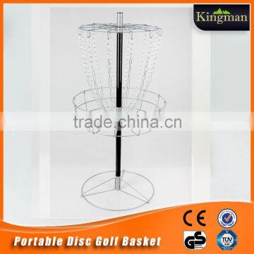 2016 professional portable disc golf basket with light weight/disc golf wholesale supplier