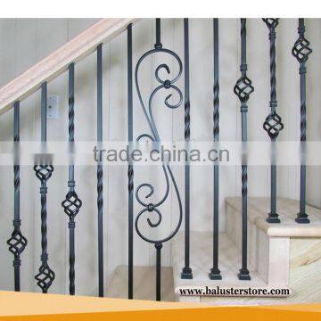 Interior Prefab Wrought Iron Stair Railing Designs