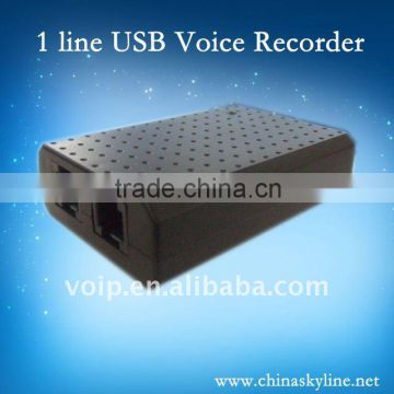 1 port USB telephone call logger with customer call management system software