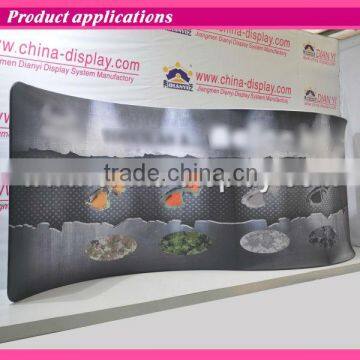 New design Trade show stand wave tube system tension fabric display pop up stand