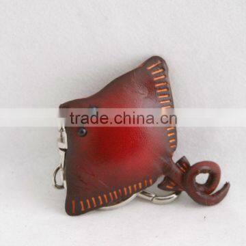 Handmade Leather Stingray Key Chain
