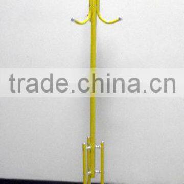 coat hanger stand coat rack powder coating yellow