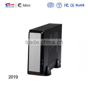 REALAN New Thin Mini ITX Custom Gaming HTPC Computer Case E-2019 With Power Supply (SGCC 0.8mm, 2.5'HDD) OEM