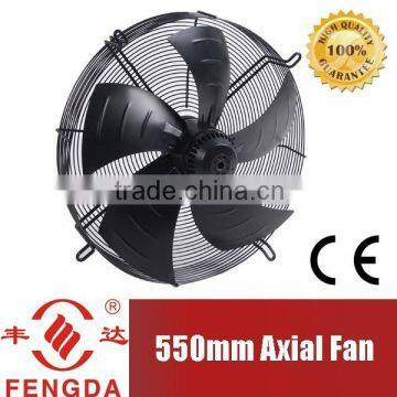 550mm industrial freezer fan motor with axial rotor